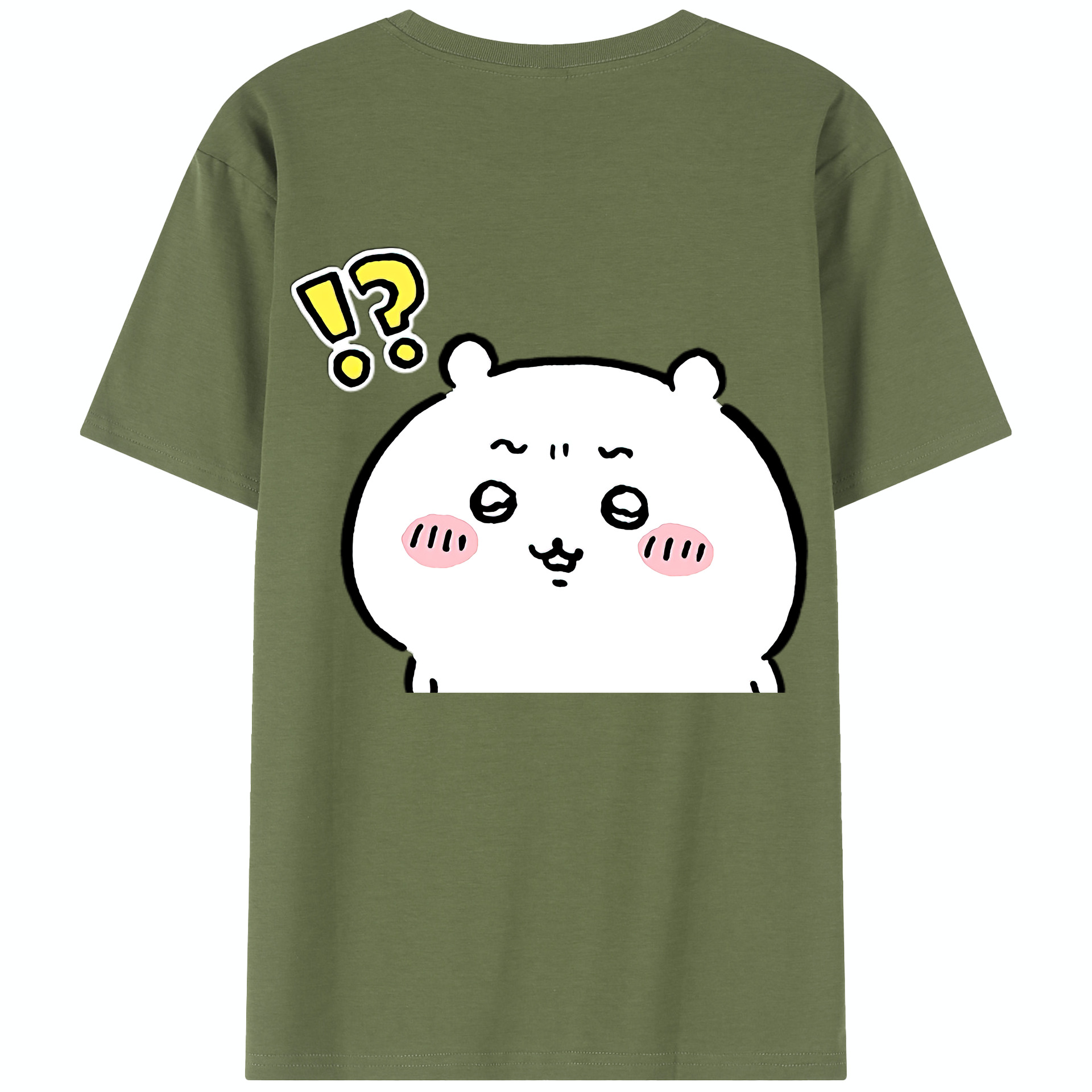 （画像用） ちいかわ ちいかわ Chii-kawa chiikawa 綿100％半袖Tシャツ（背面プリント）